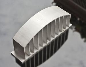 Quality Sand Blasted Anodized LED Heat Sink , Extruded Aluminium Heatsink Profiles wholesale