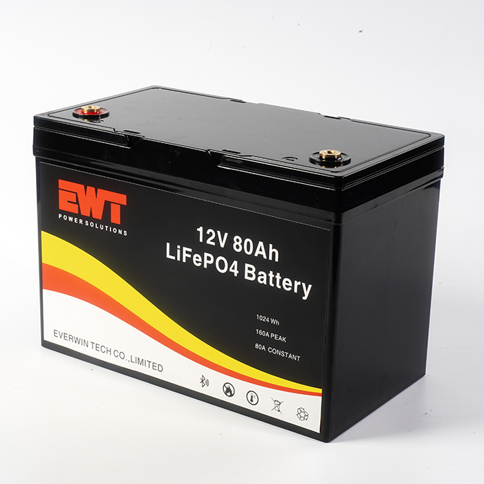 Commercial Storage 12V LiFePO4 Lithium Ion Battery Pack 12.8V 80Ah Lithium Iron Phosphate Battery with PCB