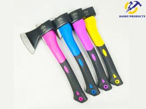 Quality 600G Size Forged Carbon Steel Materials Throwing Axe With Color TPR Handle (XL0136) wholesale