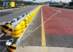 Multifunctional Highway Roller Barrier , Anti Impact Steel Traffic Barriers