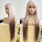 New Wig Female European And American Fashion Gradient Color In Long Straight