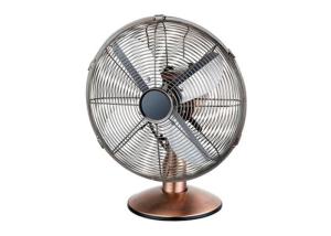 Quality Strong Wind 30cm Metal Tabletop Fan , 45W Oil Rubbed Bronze Floor Standing Fan wholesale