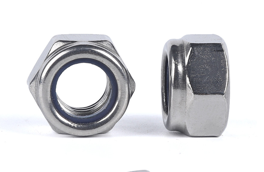 Carbon Steel Nylon Lock Nut Blue White Ring DIN 985 DIN 982 Hex Self Lock Nuts