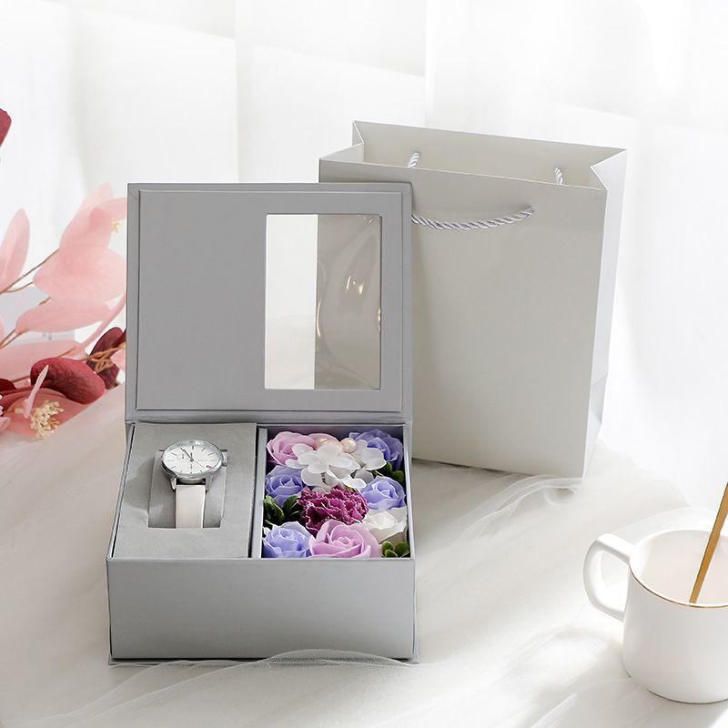 Custom Cardboard Book-Shaped Printing Paper Folding Packaging Gift Box with Magnetic Closure