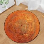 Bedroom Marble Small Circular Rugs Polyester Computer Desk Floor Mat