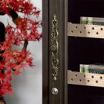Electronic Humidor Cabinet Cigar Cooler Humidifier With Brown Wood Frame
