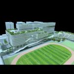 Scale Miniature Building Models Aedas 1:200 Baoan Education City Park