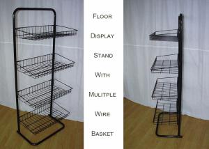 Quality Steel 4 Shelves Metal Floor Stand wholesale
