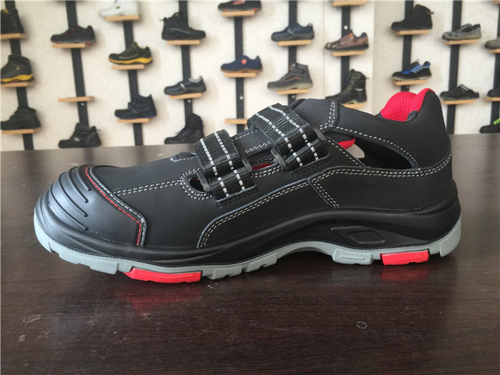 Ergonomic Design Mens Comfortable Work Shoes Extra Wide Fitting Steel Toe Safety Slipper