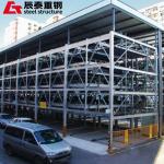 Prefabricated Steel Structure Garage Building , Metal Frame Garage Customized