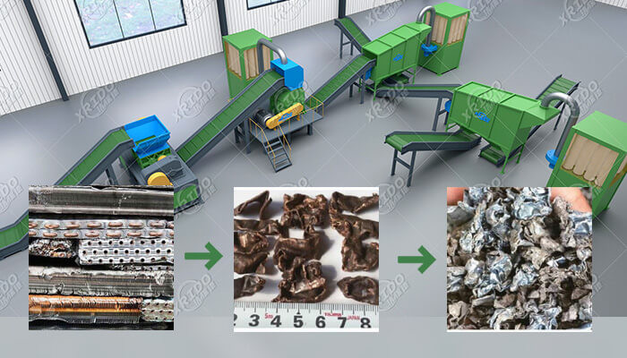 Waste Iron Shredder Machine CE Approval Carbon Steel Metal Chipper Machine