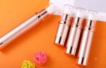 Cylindrical 10ml 15ml 20ml 30ml PP Plastic Airless Pump Bottle with Snap Lotion