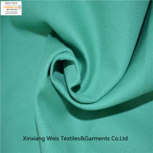 Quality Pure Cotton 1610 Pean Green 9.14oz Flame Proof Fabric 310gsm wholesale