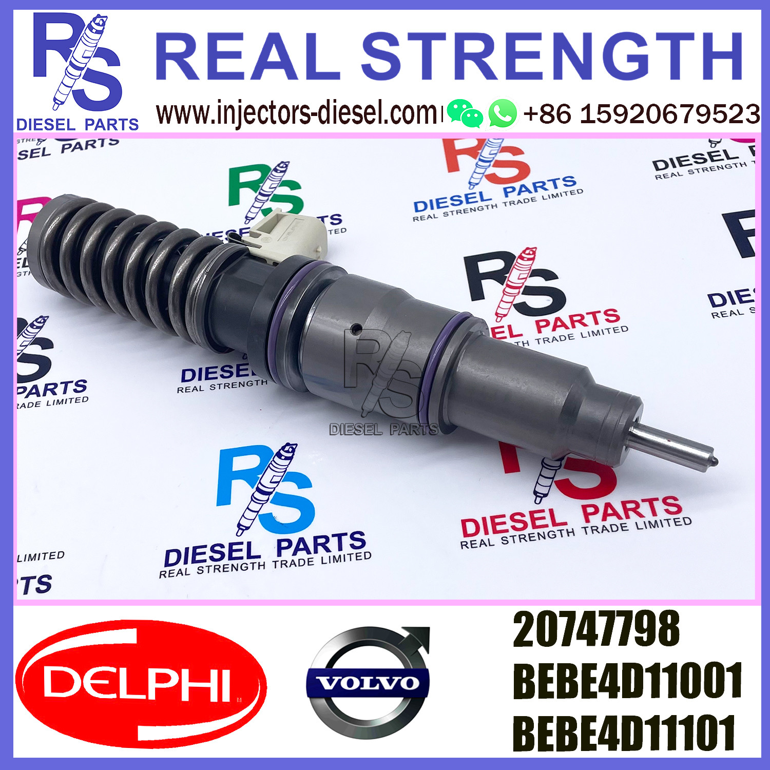 DELPHI 4pin injector 21644600 Diesel pump Injector V-O-L-V 21644600 7420747798 7421582098 E3.18 for V-O-L-V/RENAULT MD9