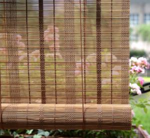 Quality OEM Multilayer 20&quot;Wx48&quot;L Wooden Woven Bamboo Blinds Roman Shade wholesale