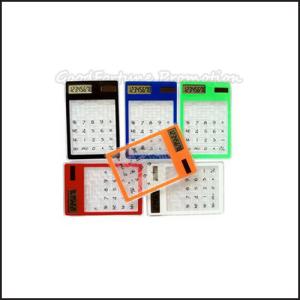 Quality Promotional printed logo Eco Abs Coloured Mini Maze Puzzle Game Calculator business gift wholesale