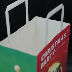Quality OEM Luxury Christmas Packaging Debossing Custom Die Cut Handle Bags wholesale