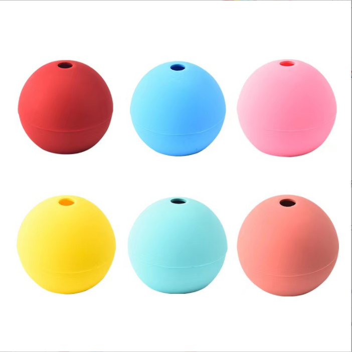 Ice Cream Makers Eco Friendly Food Grade Silicone Single Round Big Ice Ball Maker Molds