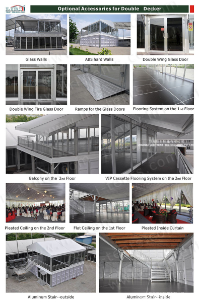 Two storey Marquee Tent 10*10m For Luxury wedding party