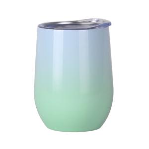 Quality 12oz White Stainless Steel Coffee Mug Double Wall wholesale