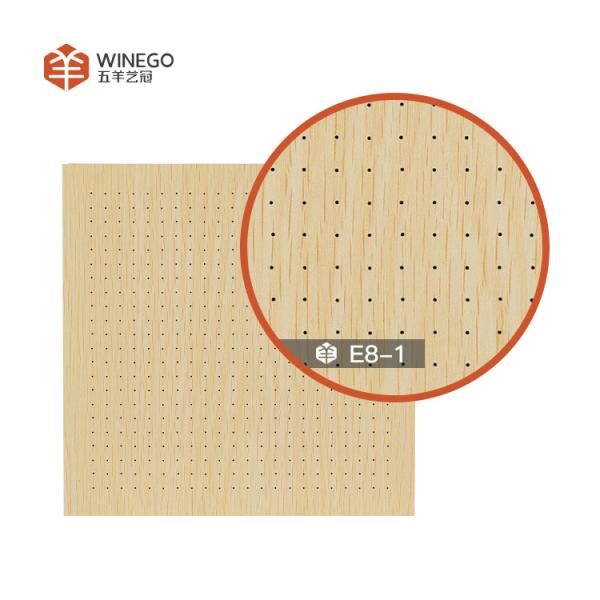 Micro Perforated Decorative Acoustic Wood Panels Sound Proof 12mm 15mm 18mm