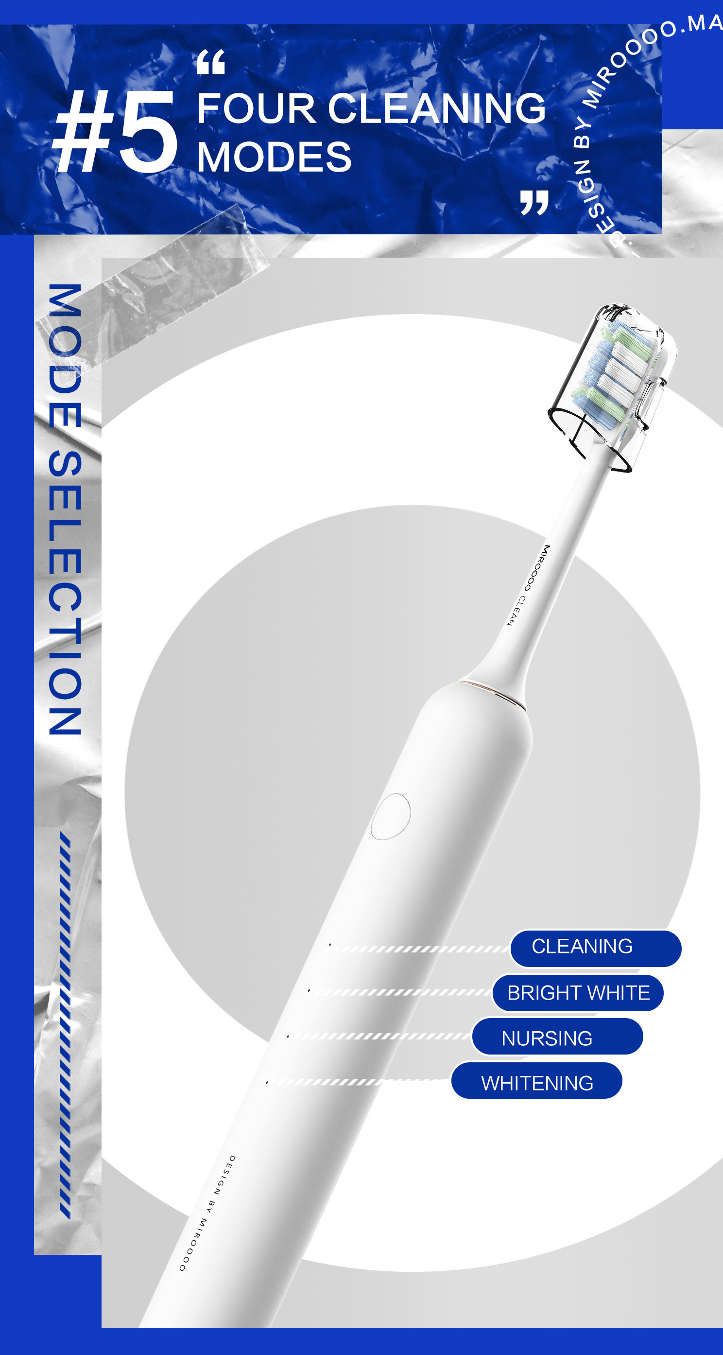 Timing Rechargeable And Waterproof CE RoHS Compliance Sonic Electric Toothbrush Wireless Charging Smart