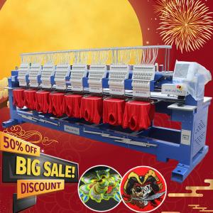 Quality Industrial eight heads big area embroidery machine best price in bangladesh new/used barudan embroidery machines for sal wholesale