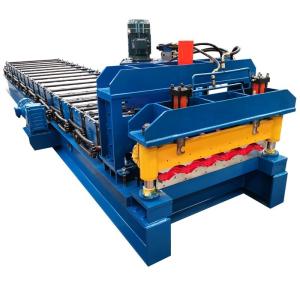 Quality Roof Panel metal roof roll forming machine / roof tile roll forming machine with 5.5kw motor wholesale