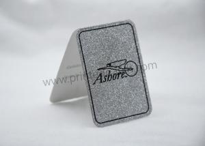 Quality OEM Sliver Glitter Printed Recycled Paper Hang Tags For Clothing wholesale