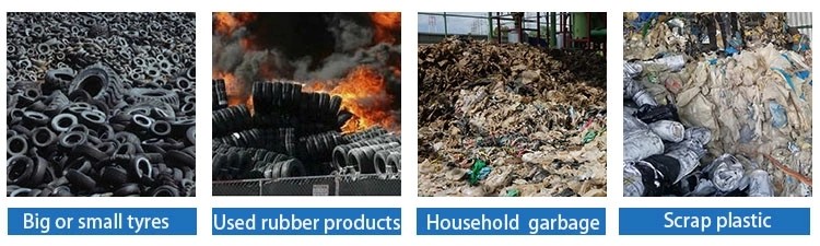5-20T/D Environmental Used Waste Tire Recycling Pyrolysis Plant for fuel oil carbon black