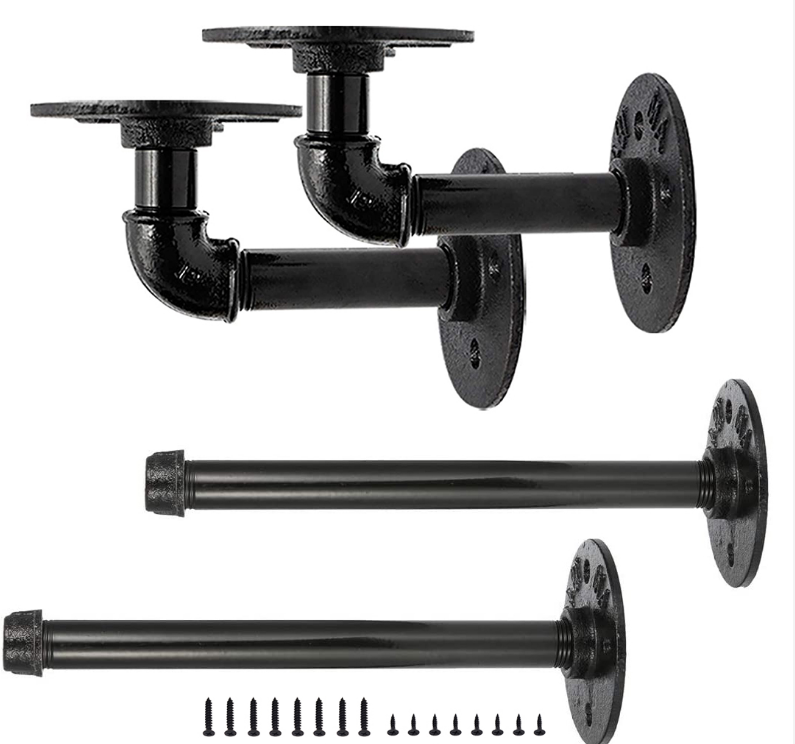 Industrial Grade Steel Pipe Bracket for Faucet Perfect for In Home Applications