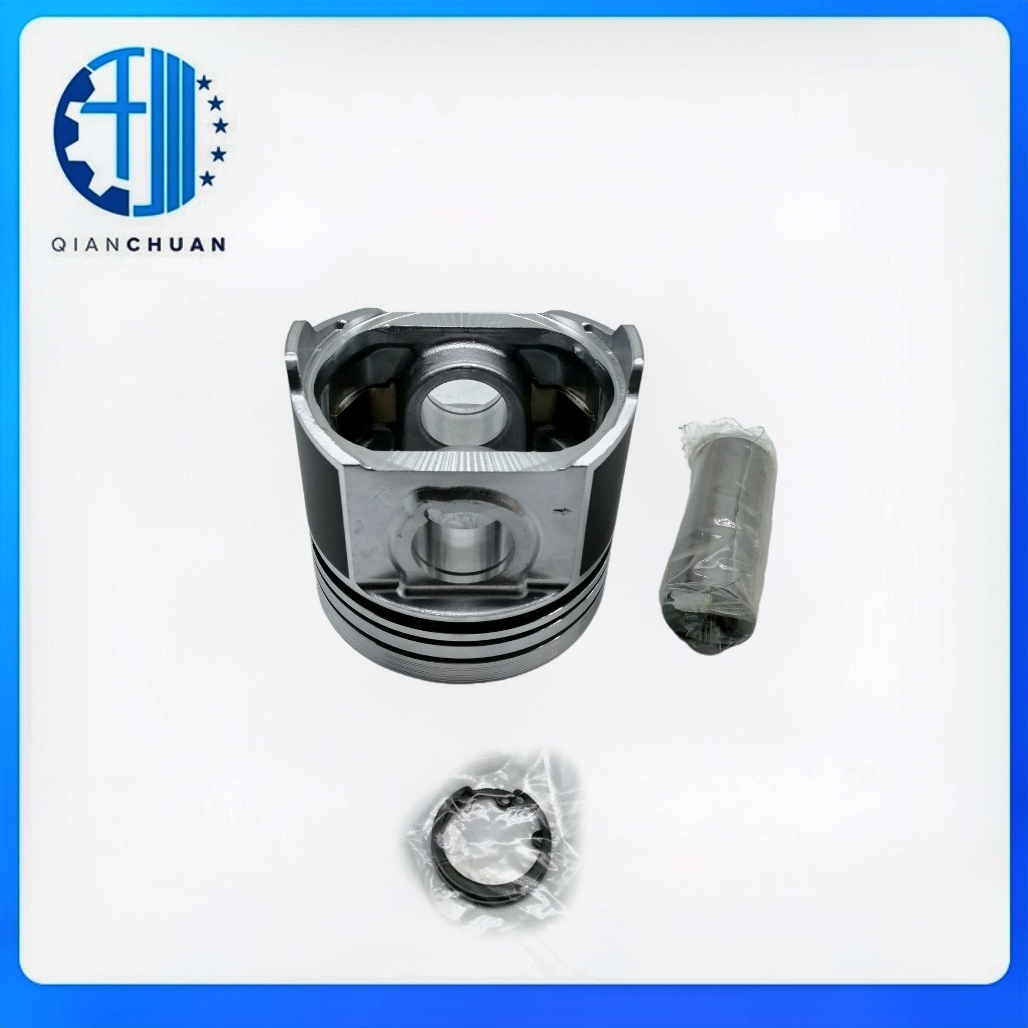 Piston Kit 1G831-21110 Compatible with Kubota D1803 Engine Tractor Excavator Wheel Loader