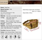 Molle Tactical Waist Bag Military Waist Pack For Outdoors Walking Running Hiking