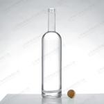 Glass Collar Brandy Alcoholic Beverage Whiskey Bottle with Acceptable Customer's