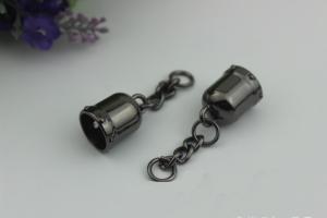 Quality Durable 14mm width handbag metal cord end stopper gold metal caps for tassel wholesale