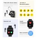 TWS Wireless D8Pro Blood Pressure Outdoor Smart Watch Amoled Display 2 In 1