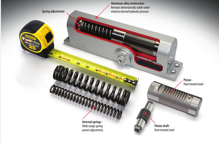 Concealed Automatic Door Closer , Door Hydraulic Closer Max 40KG 130°