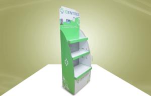 Quality Green Cardboard Display Stands Adjustable Shelves For Health Care Products wholesale