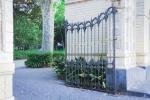 Black Decorative Metal Garden Gates Anti Corrosion For Park / Green Areas