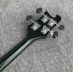 Bass guitar, Blackish green 4 strings rich electric bass guitar,Fishbone binding