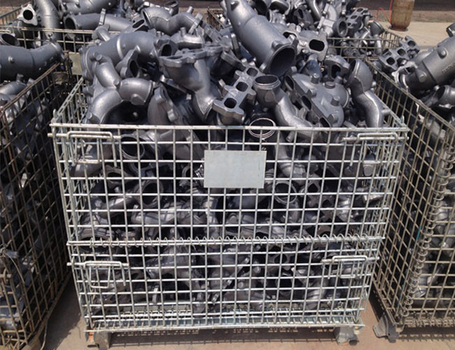 5mm Plastic Spraying Mesh Cage Storage Folding Multifunctional Cart