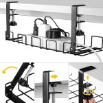Adjustable Under Desk Cable Management Tray For Interior Office Living Room