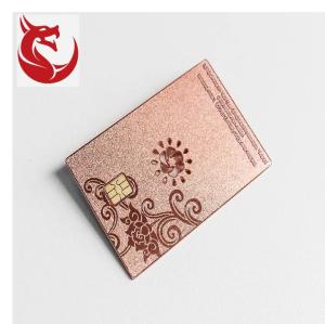 Quality New design brushed gold popular creative metal cards wholesale