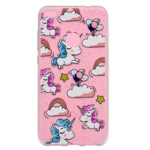 China Bling glitter clear transparent soft tpu mobile phone case for huawei p8 lite on sale