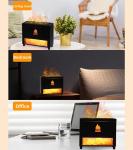 Simulation Closet 3D Flame Aromatherapy Salt Stone Air Humidifier USB Essential