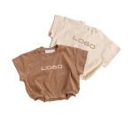 Organic Cotton Newborn Baby Romper Tshirt French Terry Oversized Infant Jumpsuit