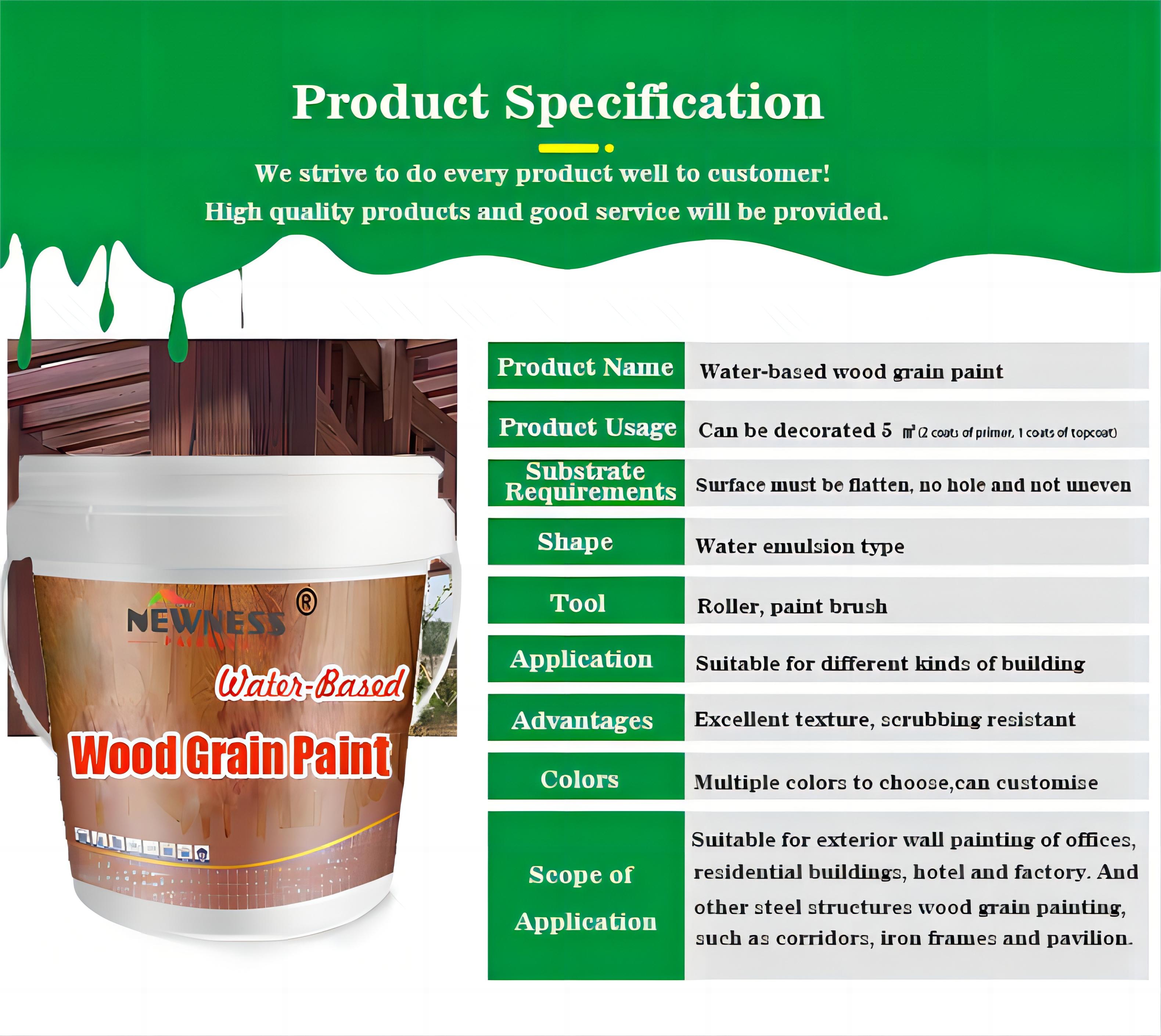 Wood Grain Effect Sublimation Film Electrostatic Powder Coating for Epoxy Base Spray