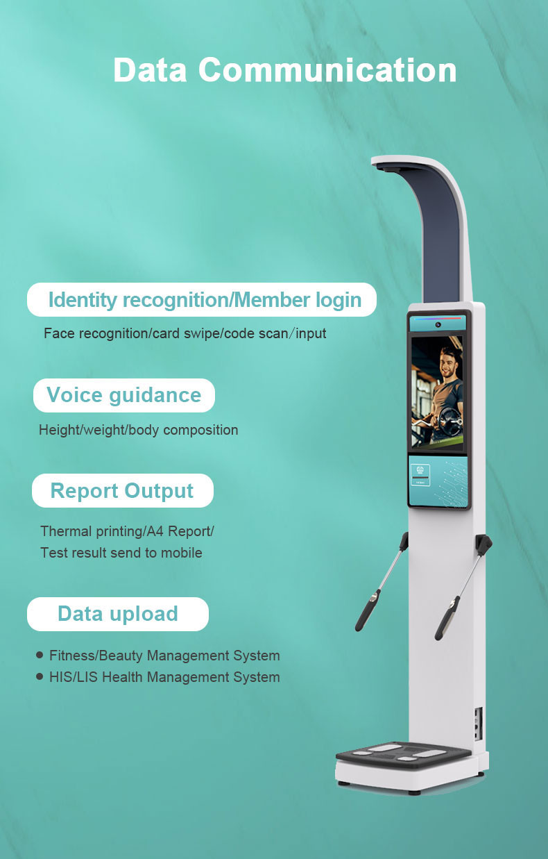 SH-V19F Height Weight Body Fat Measuring Scale Body Composition Analysis Machine
