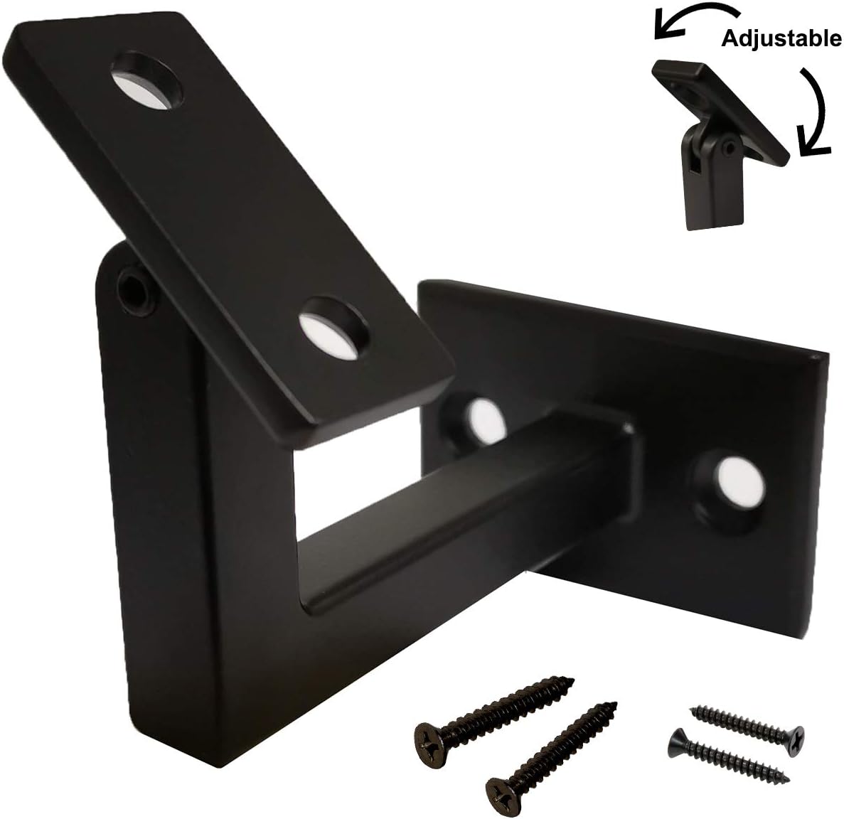 Heavy Duty 3-3/8" High Swivel Handrail Brackets for Staircase Stair Railing