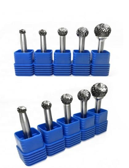6mm Shank D Type Carbide Ball Burr Hardness Aluminum Cut Carbide Burrs